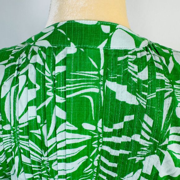 Anthropologie Maeve Dress Women's XS The Cassandra Butterfly Maxi Green Pleated - Picture 6 of 14